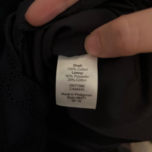 J. Crew Navy Lace Eyelet Dress - Picture 3 of 4